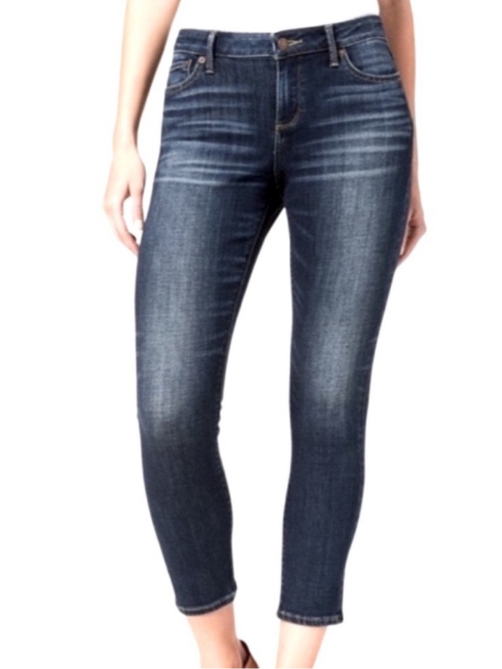 Lucky Brand Lolita Cropped Jeans Medium Wash Denim Blue Size 6